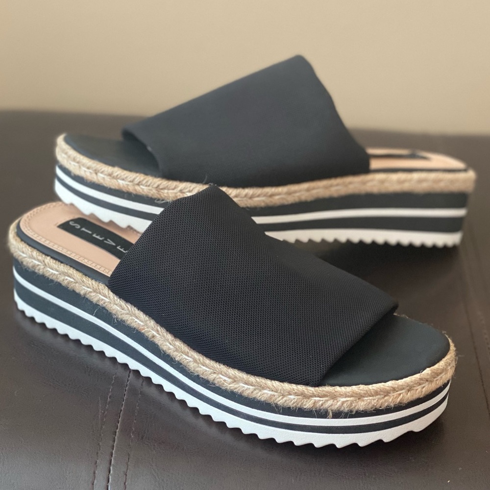 STEVEN by Steve Madden Platform Slides Sandals